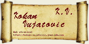 Kokan Vujatović vizit kartica